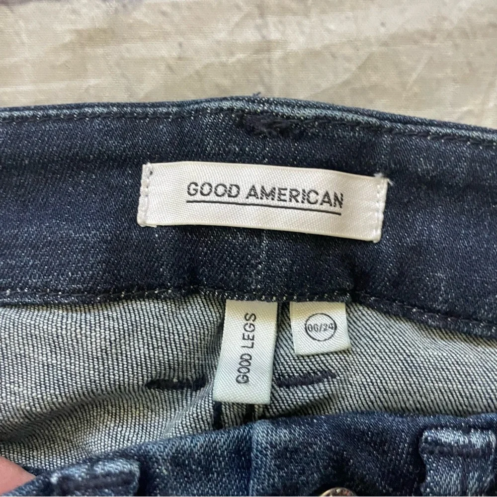 Good American Dark Wash Good Legs Skinny Jeans - Picture 4 of 4